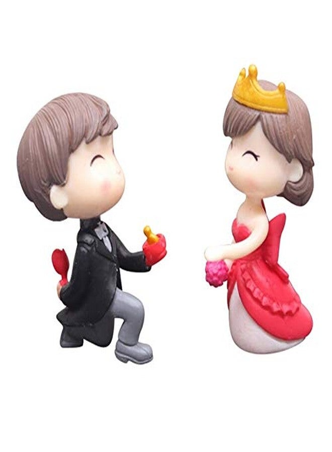 BHOOLU&GOOLU Sweety Lovers Couple Figurines Miniatures Style 6(2 Pcs Set) - Image 1